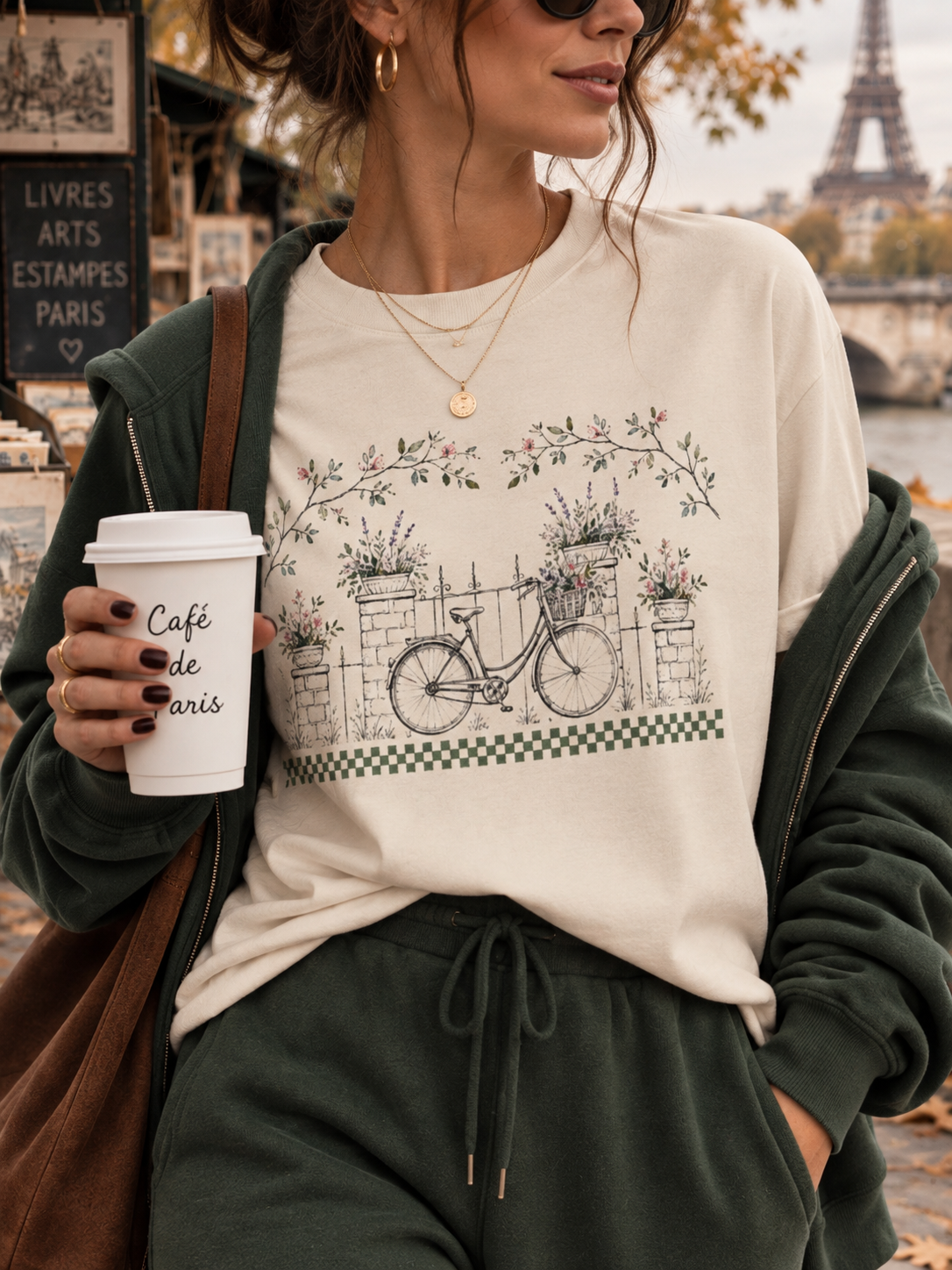 Paris Garden Ride Tee