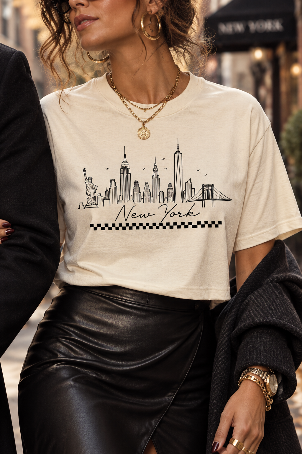 NYC Slightly Cropped Tee