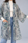 Blue Paisley Kimono