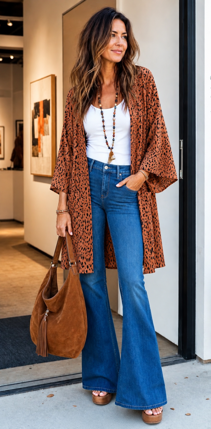 Autumn In New York Kimono
