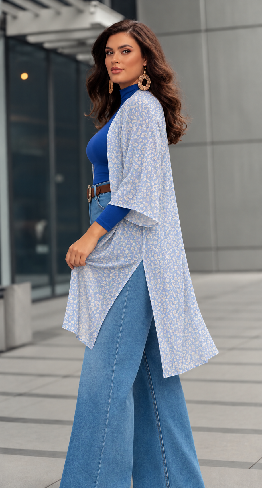 Bluebell Bloom Kimono